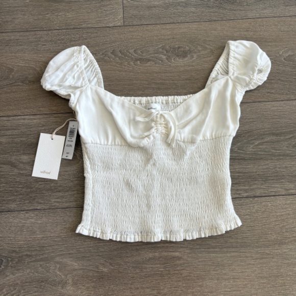 NWT Aritzia Wilfred Sojourn Top - Picture 2 of 5